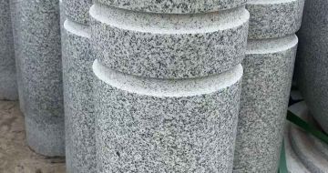 南阳 芝麻白花岗岩挡车柱、隔离柱多少钱