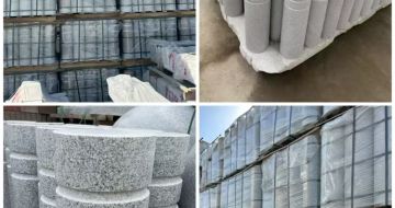 南阳 芝麻白花岗岩挡车柱、隔离柱多少钱