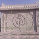 南阳 芝麻白花岗岩屏风，照壁，影壁