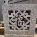 南阳 芝麻白花岗岩镂空雕花灯笼
