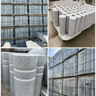 南阳 芝麻白花岗岩挡车柱、隔离柱多少钱