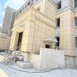 南阳 黄金麻干挂，工地实拍
