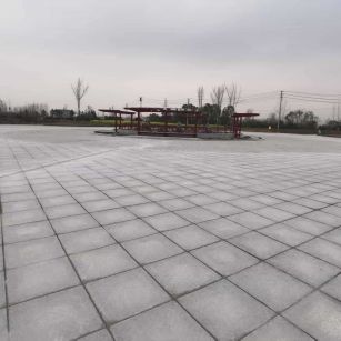 南阳 芝麻白火烧面-公园广场地铺效果