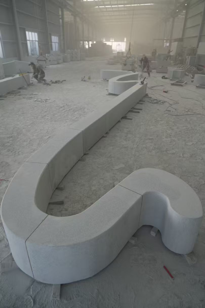 南阳 花岗岩整石坐凳拼装