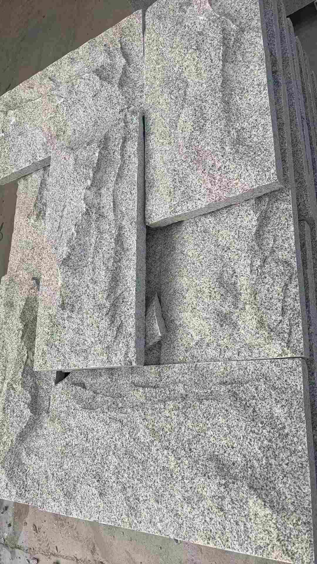 南阳 芝麻白自然面花岗岩成品板